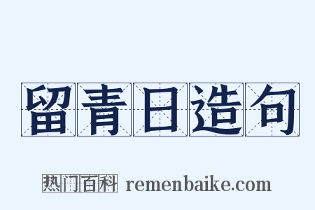 留青日造句是什么意思的图片